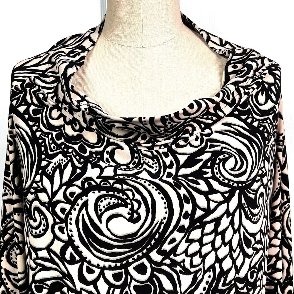 Black Cream Norma Kamali Everlast ALL IN ONE Dress #2366 Convertible NWT Sz S